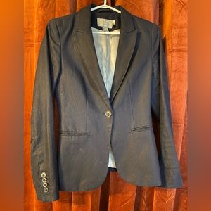 H&M navy linen blazer